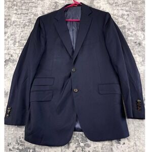 Suit Supply Sienna Navy Blue Wool Blazer Jacket Vitale Barberis Canonico Mens 42
